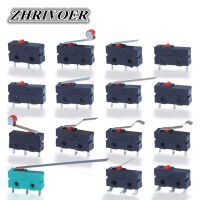 【CW】♘  5Pcs NO 3 Pins PCB Terminals SPDT 5A 125V 250V 29mm lever Push Microswitches