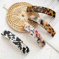 【CW】 Leopard Print Hair Fashion Back Barrette Colorful Hairpins Accessories