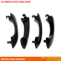 รถด้านหน้าซ้ายขวาด้านหลังซ้ายขวาด้านนอกมือจับประตูสำหรับ-BMW X5 E53 2000-2006 51218243617 51218243618