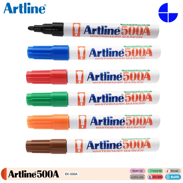 Artline 500A Whiteboard Marker 2.0 MM Writing Width Bullet Style ...