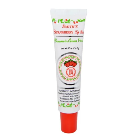 Rosebud Perfume Co. Smiths Strawberry Lip Balm Tube 0.5 oz Lazada.co.th