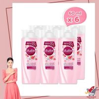 Sunsilk Natural Sakura &amp; Raspberry Shine &amp; Soft Shampoo 60 ml x 6  Bottles  ซันซิล เนเชอรัล ซากุระแอนด์ราสเบอร์รี่ ไชน์ แอนด์ ซอฟท์ แชมพู 60 มล. x 6 ขวด