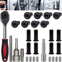 【LZ】 Door Pin Guides Hinge Nuts Bushing Hard Top Door Removal Tool Kit For Jeep Wrangler JK JKU JL JLU Sports Sahara Freedom Rubicon