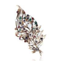 Fashionable retro Korean version alloy color rhinestone brooch corsage