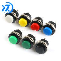10pcs Momentary Push Button Switch 16mm Momentary 6A/125VAC 3A/250VAC Round Switches R13 507 BLACK RED GREEN WHITE BLUE YELLOW