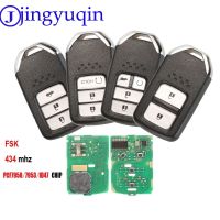 Jingyuqin 2/3/4 B 434MHZ กุญแจรถอัจฉริยะสำหรับ Honda 72147-T5A-G01สำหรับฮอนด้าฟิตไฟรถยนต์ XRV Vensel HRV รถระยะไกลควบคุม