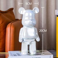 A008-1 Fashion Resin Violent Bear Decoration Living Room TV Cabinet Sculpture Animal Doll Art Home Decor Bearbrick Statue Collection