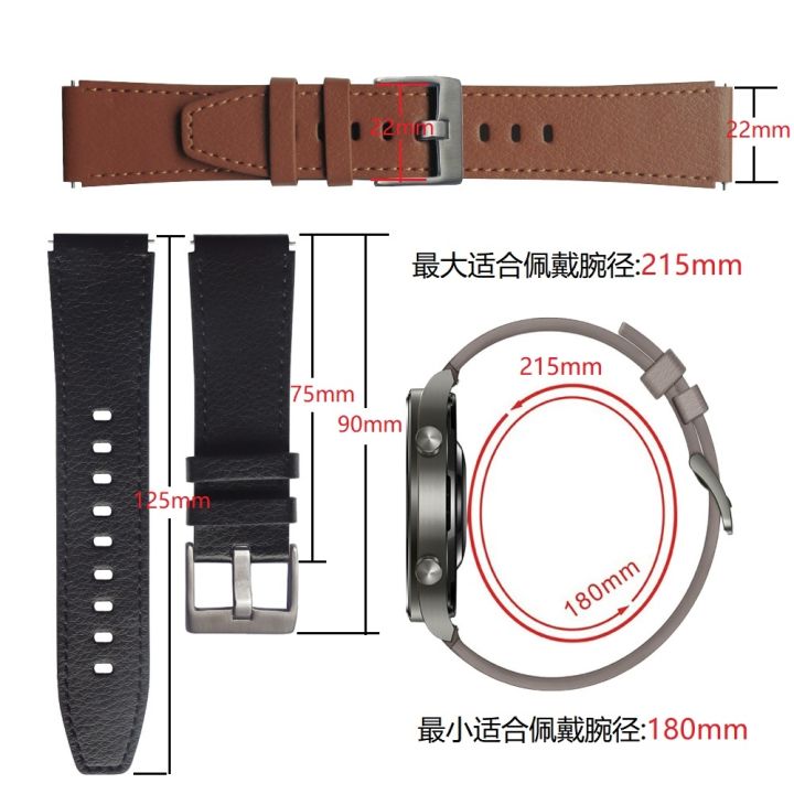a-decent035-สายหนังแท้22มิลลิเมตรสายนาฬิกาข้อมือสำหรับหัวเว่ยนาฬิกา-gt2-pro-s-mart-w-atch-สายรัดข้อมือสำหรับหัวเว่ยนาฬิกา-gt-ใช้งาน-gt2-46มิลลิเมตรสร้อยข้อมือ