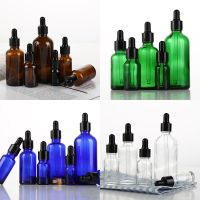 【YF】▧  1Pcs 5ml-50ml Glass Dropper Bottles Pipette Refillable Bottle Reagent Aromatherapy