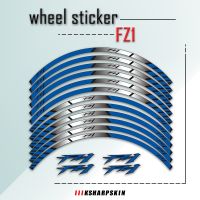 ✽۩♗ Free Shipping Hot Sale Front Rear Wheel Sticker Reflective Rim Stripe Tape Bike Motorcycle Stickers For YAMAHA FZ1 FZ 1 FZ-1