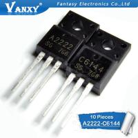 10Pcs (5Pcs A2222 + 5Pcs C6144 ) TO220F 2SA2222 2SC6144 TO-220F Power ทรานซิสเตอร์ใหม่ Original IC