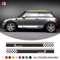 2X Union Jack จัดแต่งทรงผมรถประตูด้านข้าง Stripes กระโปรงสติกเกอร์ Limited Edition Body Decal สำหรับ MINI Cooper S One R56 JCW อุปกรณ์เสริม