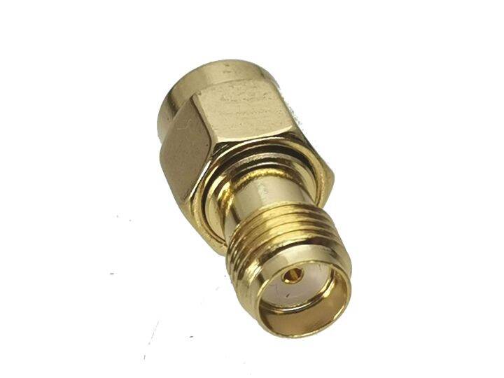 1pcs-connector-adapter-sma-male-plug-to-sma-female-jack-rf-coaxial-converter-straight-new-brass-electrical-connectors