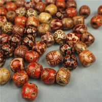 20-500pcs/Lot 12mm Vintage Natural Big Hole Wooden Beads For Necklace Bracelet Charms for Diy Jewelry Making Hair Accessories DIY accessories and othe