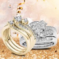 แหวนสำหรับผู้หญิงแหวนเงินเกรดสูงเกรดดีชุดเป็นปมดีไซน์ละเอียดอ่อนแหวนเพชรที่กำลังเป็นที่นิยมเบาหรูหรา