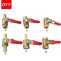 Brass Ball Valve Water Oil Air Gas Fuel Line Shutoff Pipe Fittings Pneumatic Connector Controller Handle 6-12MM Hose Barb Inline