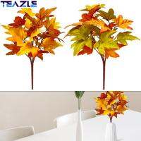 TEAZLE 2ชิ้นแบบจำลองวันขอบคุณพระเจ้าใบเมเปิลคริสต์มาสพวงอุปกรณ์ประดับตกแต่งกิ่งไม้ใบไม้