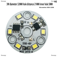 Snoopy หลอดไฟทรงกลมสีขาวอบอุ่นเย็น3W 5W 7W 9W 12W 15W 220 W AC V-240V SMD สำหรับหลอดไฟไม่จำเป็นต้องมีไดรเวอร์ชิป LED