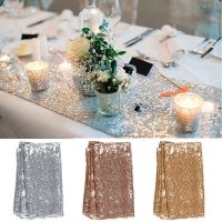 【cw】 12 x 72 Home Table Flag Table Runner Sequins Rectangle Tablecloth Decoration Formal Fashion Beautiful Xmas ！