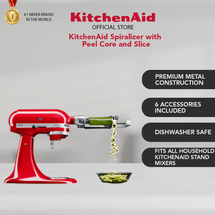 KitchenAid KSM1APC Spiralizer Attachment with Peel, Core and Slice