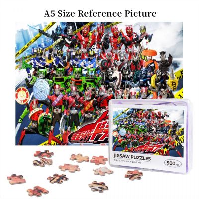 Kamen Rider Drive All Type Wooden Jigsaw Puzzle 500 Pieces Educational Toy Painting Art Decor Decompression toys 500pcs