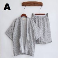 Men Clothing Japanese Style Kimono Yukata Sleepwear