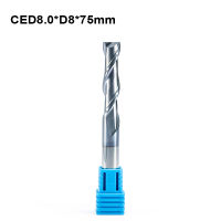 3ชิ้น HRC55 2ขลุ่ย8มิลลิเมตร fresa โลหะผสมคาร์ไบด์ทังสเตนเหล็ก CNC มิลลิ่งตัด end Mill เกลียวยาว75เมตร10มิลลิเมตร150มิลลิเมตร