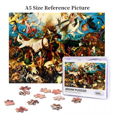 Pieter Bruegel The Elder - The Fall Of The Rebel Angels, 1562 Wooden Jigsaw Puzzle 500 Pieces Educational Toy Painting Art Decor Decompression toys 500pcs