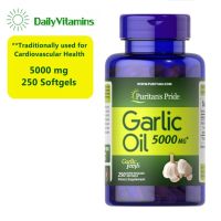 Puritans Pride Garlic Oil 5000 mg 250 Softgels