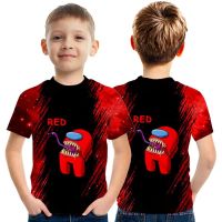 Among Us Tshirt for Kids boy (3-13 Years Old)Shirts Fashion Daily Short Sleeve Baby Casual Tops Games Summer Clothes