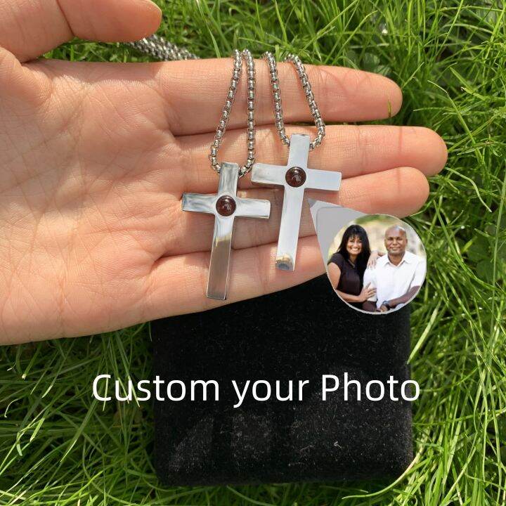 Photo projection deals necklace pet