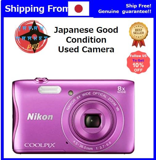 Japanese Used Camera]Nikon Digital Camera COOLPIX S3700 Pink