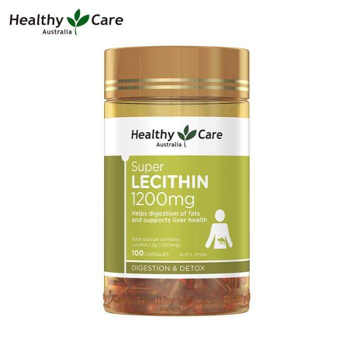 Healthy Care Super Lecithin for Liver Health 1200mg 100 Capsules