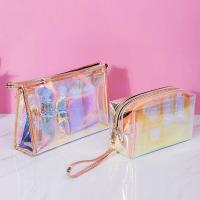 Fashion PVC Transparent Women Make Up Case Laser Beauty Organizer Pouch Mini Jelly Bag For Ladies Cosmetic Bag