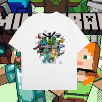 เสื้อยืดลายฤดูร้อน เสื้อยืดลำลองฤดูร้อน Minecraft เสื้อยืดลำลองฤดูร้อน S-5XL