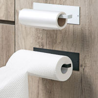 1PCS  Kitchen Self-adhesive Accessories Under Cabinet Paper Roll Rack Towel Holder Tissue Hanger Storage Rack For Bathroom Toilet
