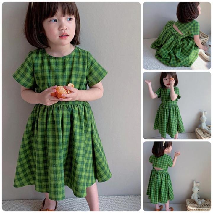 IVT64 Size90-130 (9 - 27kg) Váy đầm cho bé gái (Đầm suông vải thô ...