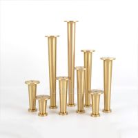 Brand New 4PCS Pure Brass Heavy Furniture Legs Table Chair Sofa Bed Couch Tapered Furniture Feet Replacement Parts Furniture Protectors Replacement Pa