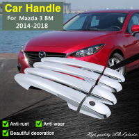 For Mazda 3 Axela Mazda3 BM BN 2014 2015 2016 2018 Chrome Door Handle Cover Style Decoration Trim Stickers Car Accessore Nuts