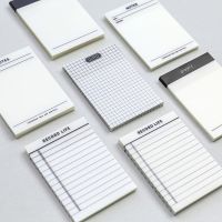 50Sheets Blank Grid Transparent Sticky Note Pads Waterproof Self-Adhesive Memo Notepad School Office Supplies Stationery planner
