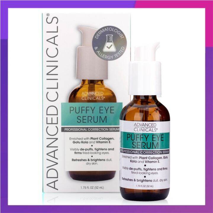 Advanced Clinicals Puffy Eye Serum 52ml Lazada