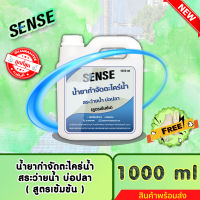 SENSE น้ำยากำจัดตะไคร่น้ำสระว่ายน้ำ,ตะไคร่น้ำบ่อปลา (สูตรเข้มข้น) ขนาด 1000 ml ++สินค้าพร้อมส่ง++ #แถมฟรีถุงมือ?