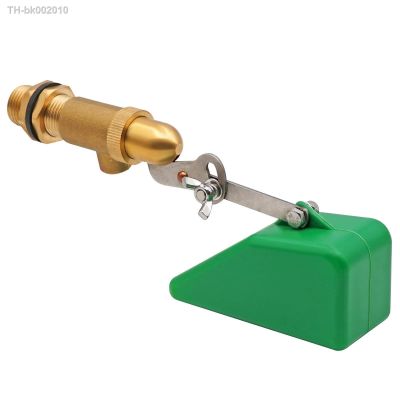 ﹊❦✾ New Copper Float Valve for Water Bowl Water Tank Brass Water Float Valve Adjustable Arm Automatic Fill Float Valve 1/2 Inch 1PC
