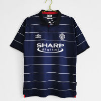 99-00คน United MU ออกไปเสื้อยืดฟุตบอลชายเกรดย้อนยุค: AAA S-XXL เสื้อฟุตบอลJH