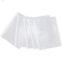 ۩ 100 Pcs Folder Zip Up Binder Clips Loose Leaf Clear Pouch Filling File Protector Plastic Office Transparent Inner Page Bag