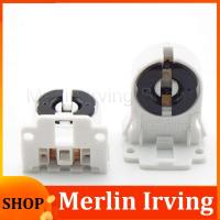 Merlin Irving Shop T8 Fluorescent Light Socket Lamp Base power adapter AC100-250V Plastic Holder Light Base for T8 G13 LED bracket lamp