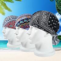 【Hot Sale】 Turban hat male turban spring and autumn thin section printed mens womens single-layer fashion trendy Baotou