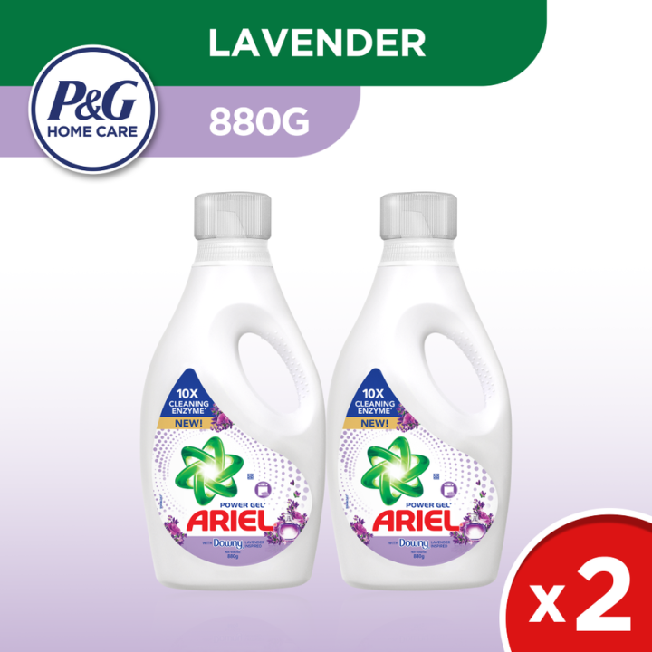[Bundle of 2] Ariel Liquid Detergent Lavender 880g Bottle (Laundry