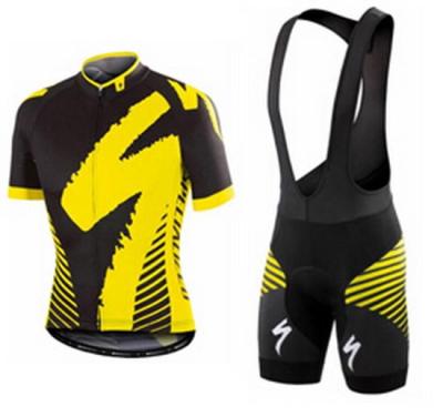 ชุดกีฬาเสื้อเจอร์ซีย์นักปั่นตั้งแขนสั้นกางเกงเสื้อผ้าสำหรับขี่จักรยานจักรยานมีแผ่นรอง (ชุด)