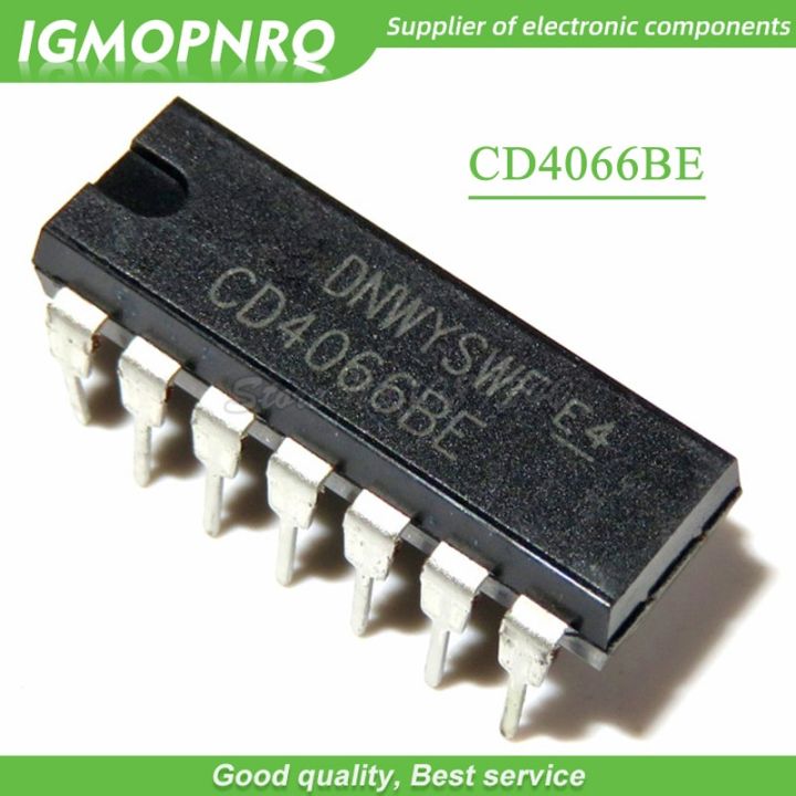 10pcs/lot CD4066 CD4066BE DIP 14 logic chip bi directional switch New Original